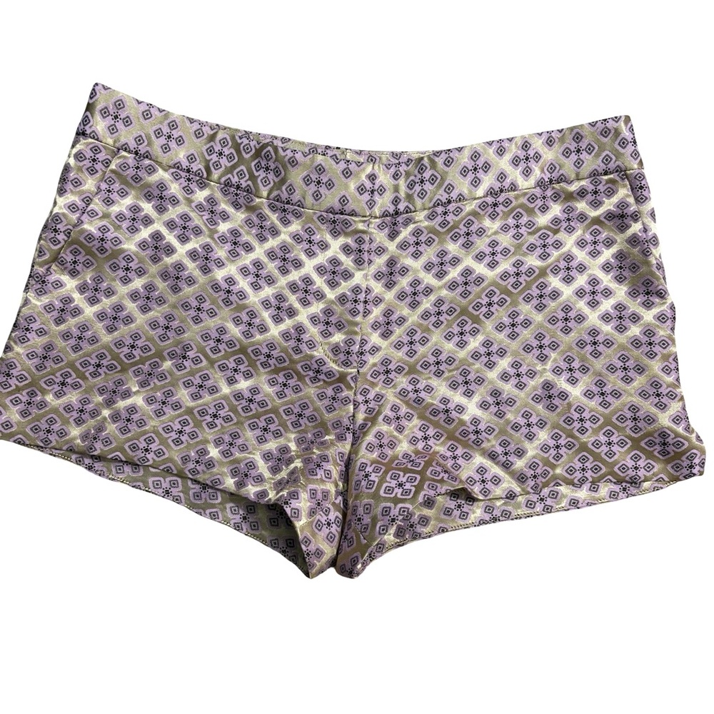 ELIZABETH and JAMES Brady Tristan Orchid Brocade Shorts Sz 6